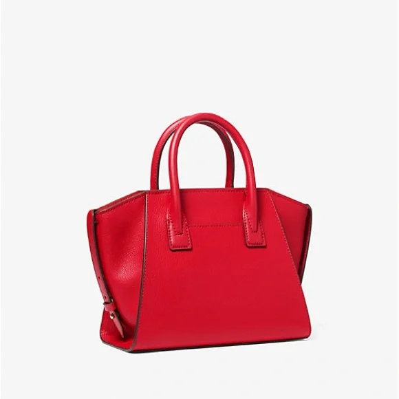 Michael Kors Avril Small Leather Top-Zip Satchel - Picture 9 of 10